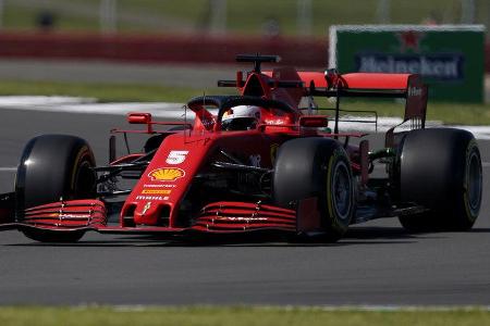 Sebastian Vettel - Ferrari - Formel 1 - GP England - Silverstone - 31. Juli 2020