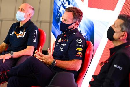 Franz Tost - Christian Horner - Guenther Steiner - Formel 1 - GP England - Silverstone - 31. Juli 2020