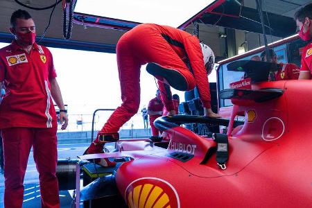 Sebastian Vettel - Ferrari - Formel 1 - GP England - Silverstone - 31. Juli 2020