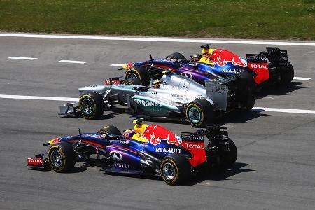 Webber, Hamilton & Vettel - Formel 1 - GP Deutschland 2013
