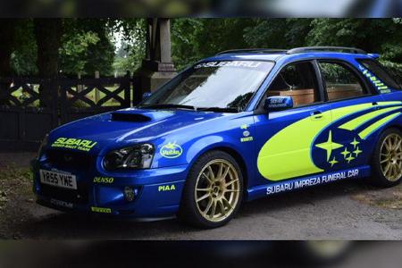 Subaru Impreza WRX Sportkombi Leichenwagen Umbau UK