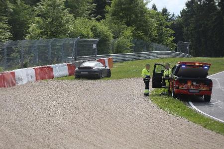 Erlknig Porsche 911 Turbo Facelift Crash