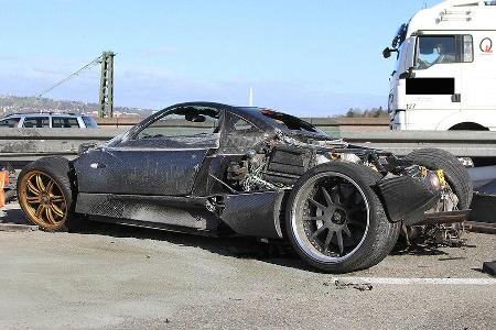 Pagani Zonda F C9 Unfall