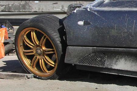 Pagani Zonda F C9 Unfall