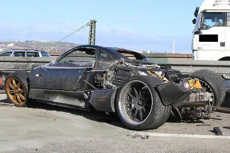 Pagani Zonda F C9 Unfall