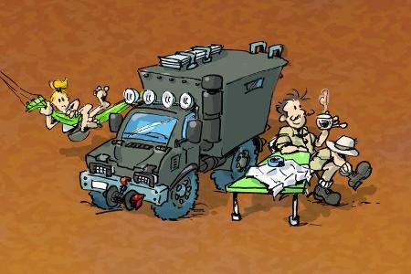 Cartoon Camper-Typen