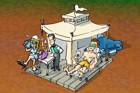 Cartoon Camper-Typen