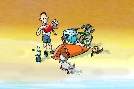 Cartoon Camper-Typen