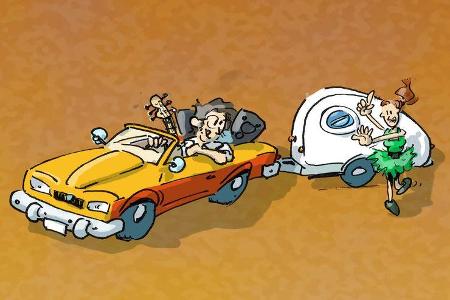 Cartoon Camper-Typen