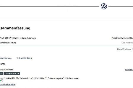 VW ID. 3 Konfigurator