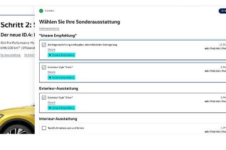 VW ID.4 Konfigurator 2021