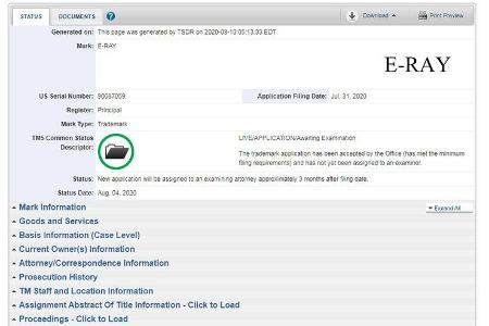 Corvette E-Ray Trademark