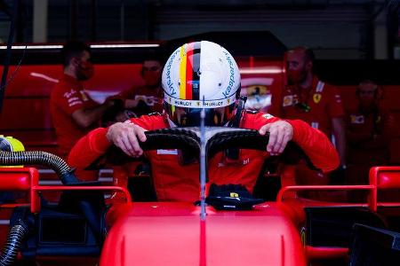 Sebastian Vettel - Ferrari - Formel 1 - GP England - Silverstone - 1. August 2020