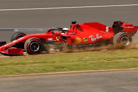 Sebastian Vettel - Ferrari - Formel 1 - GP England - Silverstone - 1. August 2020