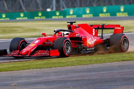 Sebastian Vettel - Ferrari - Formel 1 - GP England - Silverstone - 1. August 2020