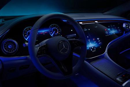 Mercedes EQS Interieur Hyperscreen