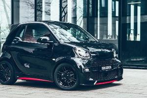 Smart Fortwo-Cabrio unter Hochstromeinfluss