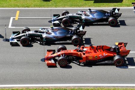 Mercedes vs Ferrari - GP Spanien 2019