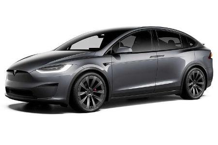 Tesla Model X mit schwarzen Applikationen