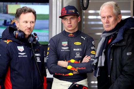 Christrian Horner, Max Verstappen & Helmut Marko - Red Bull - 2020