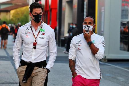 Toto Wolff - Lewis Hamilton - Mercedes - GP Emilia-Romagna 2020