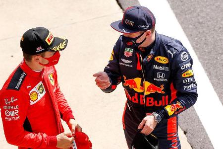 Charles Leclerc - Ferrari - Max Verstappen - Red Bull - GP England 2020 - Silverstone