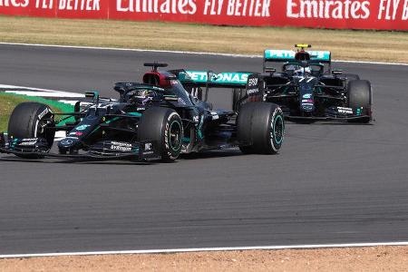 Lewis Hamilton - Valtteri Bottas - Mercedes - GP 70 Jahre F1 - Silverstone