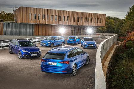 Ford Focus Turnier, Kia Ceed SW, Peugeot 508 SW, Seat Leon ST, Skoda Octavia Combi, Vergleichstest Ford Focus Turnier, Kia Ceed SW, Peugeot 508 SW, Seat Leon ST, Skoda Octavia Combi, Vergleichstest