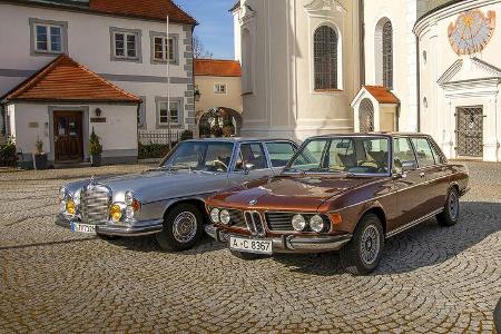 BMW E3 3.0 S, Mercedes W109 300 SEL 3.5, Exterieur