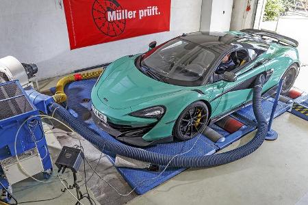 McLaren 600LT, Exterieur, Prüfstand