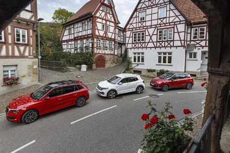 Skoda Kamiq 1.0 TSI, VW T-Cross 1.0 TSI, Seat Arona 1.0 TSI, Exterieur