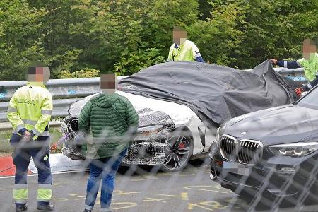 Erlkönig BMW Versuchsträger Crash