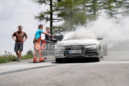 Erlkönig Audi A7 Feuer