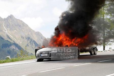 Erlkönig Audi A7 Feuer