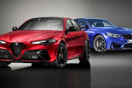 Kaltvergleich Genf 2020 BMW M3 CS Alfa Romeo Giulia GTA