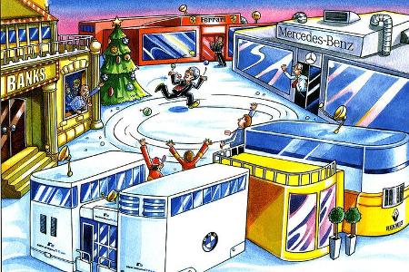 Bernie Ecclestones Weihnachtskarten