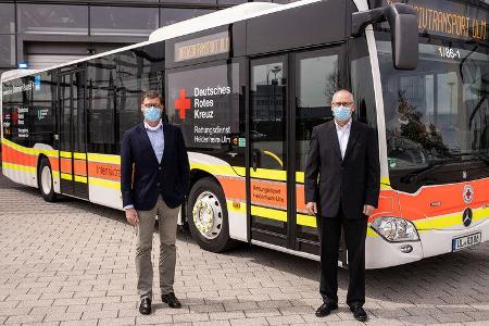 Daimler Buses baut Mercedes-Benz Citaro für den Transport von COVID-19-Patienten um Daimler Buses converts Mercedes-Benz Cit...