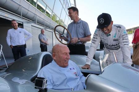 Lewis Hamilton & Stirling Moss - Monza - Mercedes - 2015