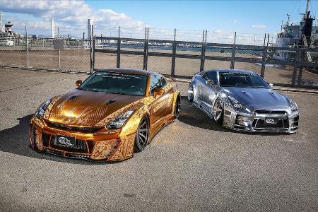 Goldener Nissan GT-R - Tuning - Kuhl Racing