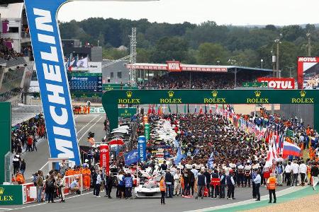 Startaufstellung - 24h-Rennen Le Mans - Samstag - 15.06.2019