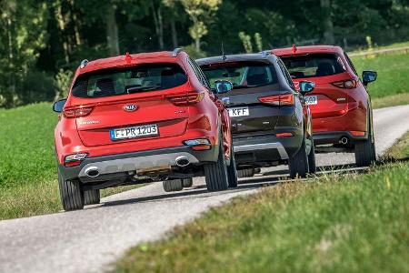 Kia Sportage, Mazda CX-5, Seat Ateca, Vergleichtest, ams052019