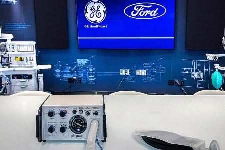 Ford und GE Beatmungsgerät