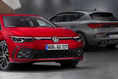 Kaltvergleich Genf 2020 VW Golf GTI Cupra Leon