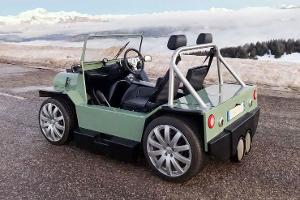 Moke-Nachbau mit Maserati-V8 und 460 PS