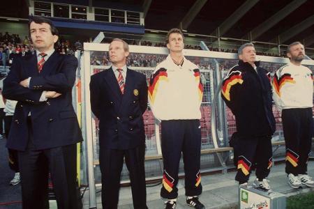 Am 29. August 1990 war es dann soweit. Berti Vogts übernahm die deutsche Weltmeisterelf vom zurückgetretenen Franz Beckenbau...