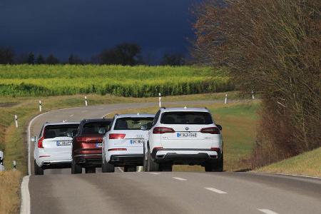 BMX X5, Audi Q7, Volvo XC90, VW Touareg