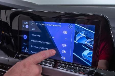 VW Golf 8, Cockpit, Infotainment, Bedienkonzept