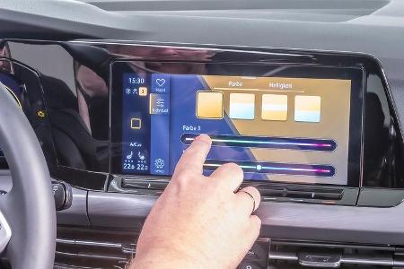 VW Golf 8, Cockpit, Infotainment, Bedienkonzept
