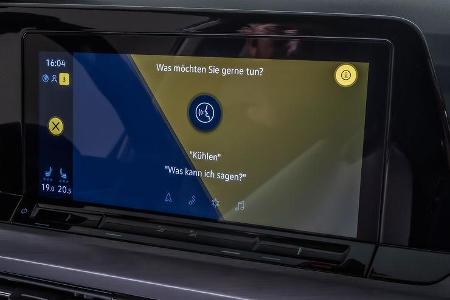 VW Golf 8, Cockpit, Infotainment, Bedienkonzept