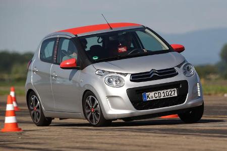 Citroën C1 Vti 68, Frontansicht, Slalom